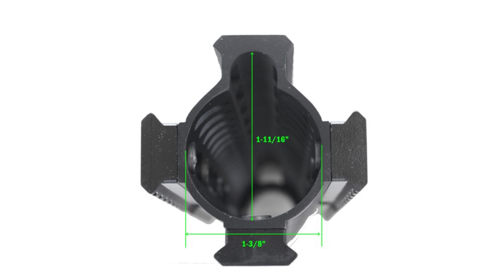 Tuff Zone AR-15 Handguard 10in w/ 6 Rails, Slim KeyMod, Steel Barrel Nut and Shims, TZ-MFKM10