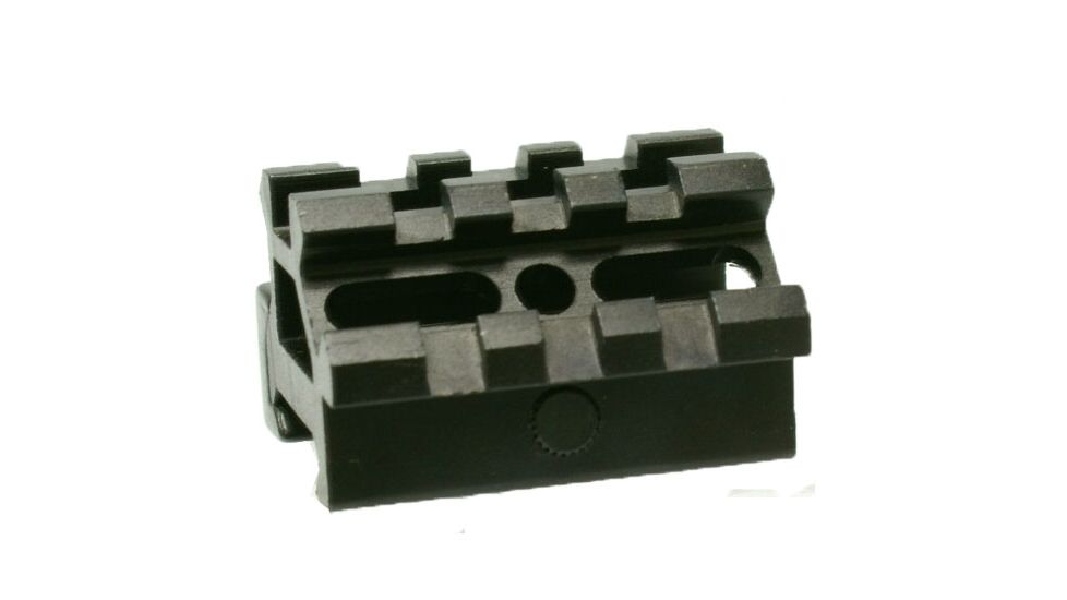 Tuff Zone Double Rail 45 Degree Angle Mount, 1.57in, Black Anodized, TZ-M45D