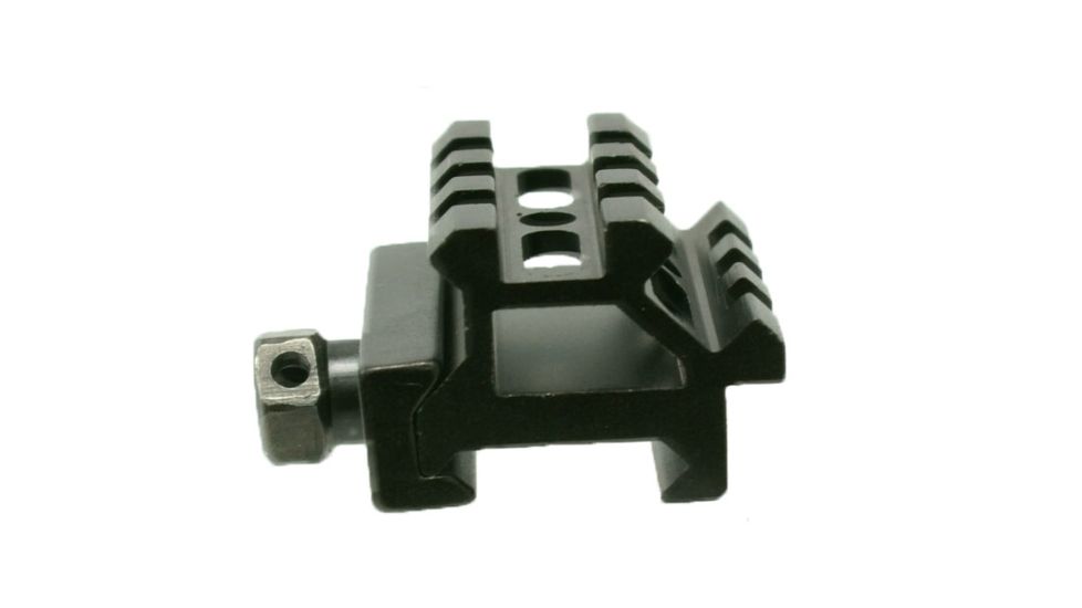 Tuff Zone Double Rail 45 Degree Angle Mount, 1.57in, Black Anodized, TZ-M45D