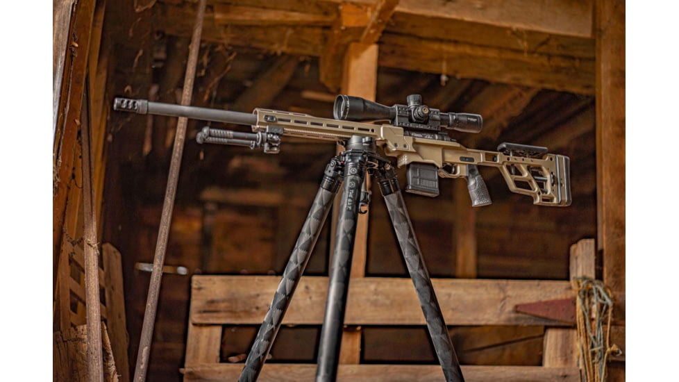 Two Vets Tripods Inc Quick Deploy Tripod, Carbon Fiber/Black, 39-65.5in, QDT