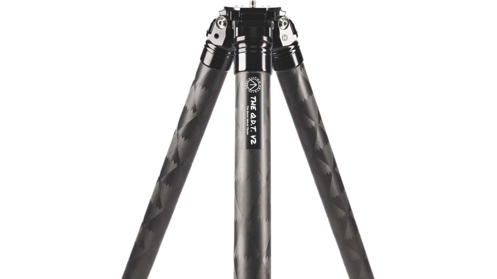 Two Vets Tripods Inc Quick Deploy V2 Tripod, Carbon Fiber/Black, 39-65.5in, QDTV2