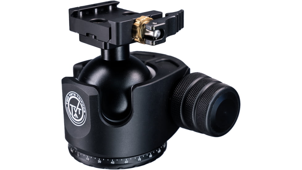 Two Vets Tripods Inc 55mm Dual Tension Ballhead W/ Area 419 Arcalock QD