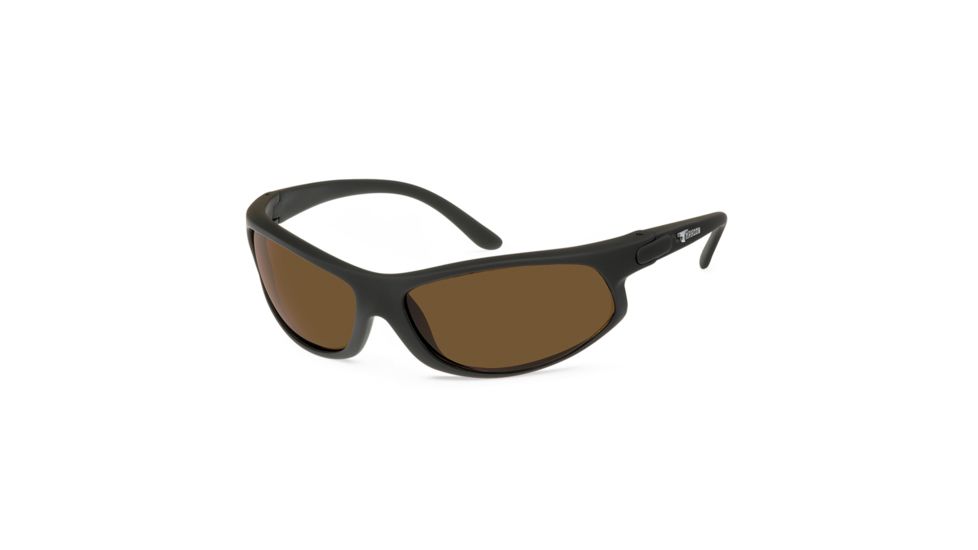 Typhoon Gale Force Sunglasses - Black Frame, Sunset Brown Polarized Lenses 919TBR