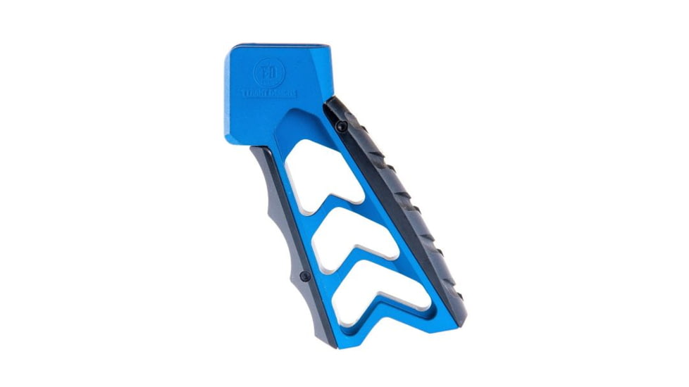 Tyrant CNC Mod Grip, w/Chevron Back Straps, Anodized Blue, Medium, TD-763-B3