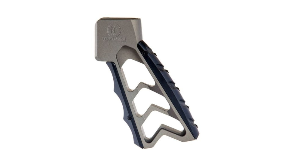 Tyrant CNC Mod Grip, w/Chevron Back Straps, Grey, Medium, TD-762-G3