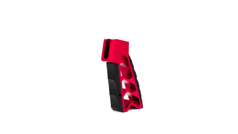 Tyrant CNC Mod Grip, w/Chevron Back Straps, Red, Medium, TD-763-R3