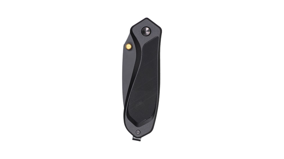 Tyrant CNC T.D.C.001 3in Folding Knife, Tanto Blade, D2 Steel, Gold/Black, TD-TDC001-Black-Gold