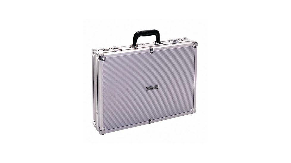 TZ Case AC416 Aluminum Briefcase - Silver Stripes AC-416SS