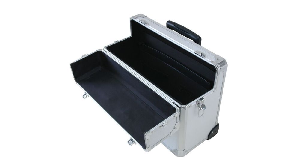 TZ Case Aluminum-Framed Wheeled Pilot Case, Silver, 18.25 x 8 x 13.75in, APL-410T SD