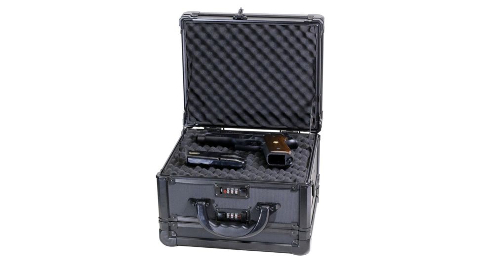 TZ Case Double-Sided Pistol Case / 12in, Black, 12.9 x 9.6 x 7.6in , TZEXC012 B