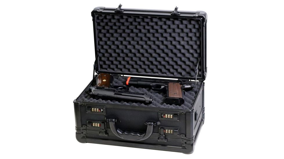 TZ Case Double-Sided Pistol Case / 15in, Black, 15.9 x 9.6 x 7.6in , TZEXC015 B