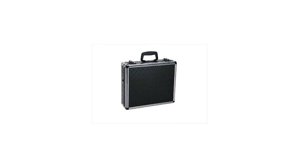 TZCase Series Ironite Diamond Plate Black Finish 4-Pistol Case, Black 16x13x5 in TZ0013DPI