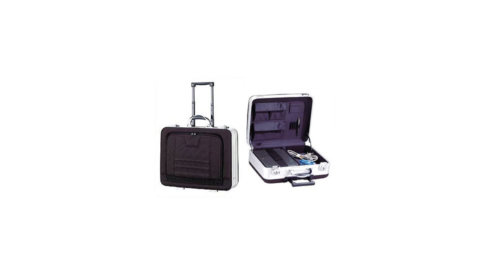 TZ Case MAF518 Aluminum Black Hole Carry-On Size Wheeled Laptop Case MAF-518BH