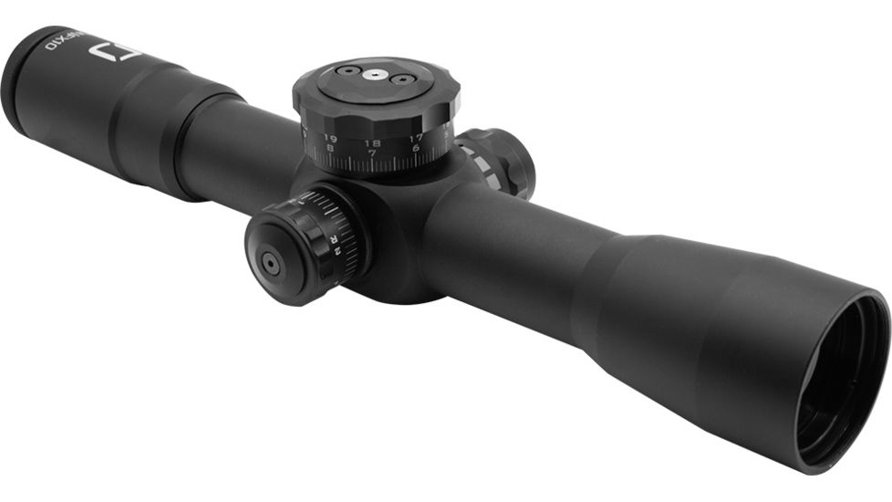 U.S. Optics FDNFX-10 Rifle Scope, 10x40mm, 34mm Tube, FFP, MOA Scale Type 1 Reticle, 1/4 IPHY Elevation/ Windage Adjustment, Black, Small, FDN FX10 MOA