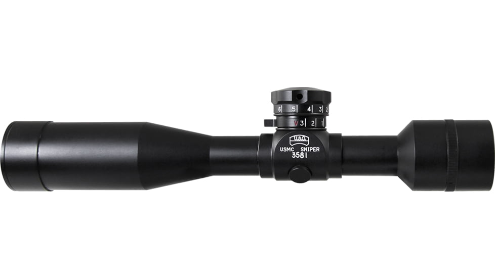 U.S. Optics MST-100 10x42mm 1inch Tube Rifle Scope, First Focal Plane, Mil-Dot, Matte Black, MST-100