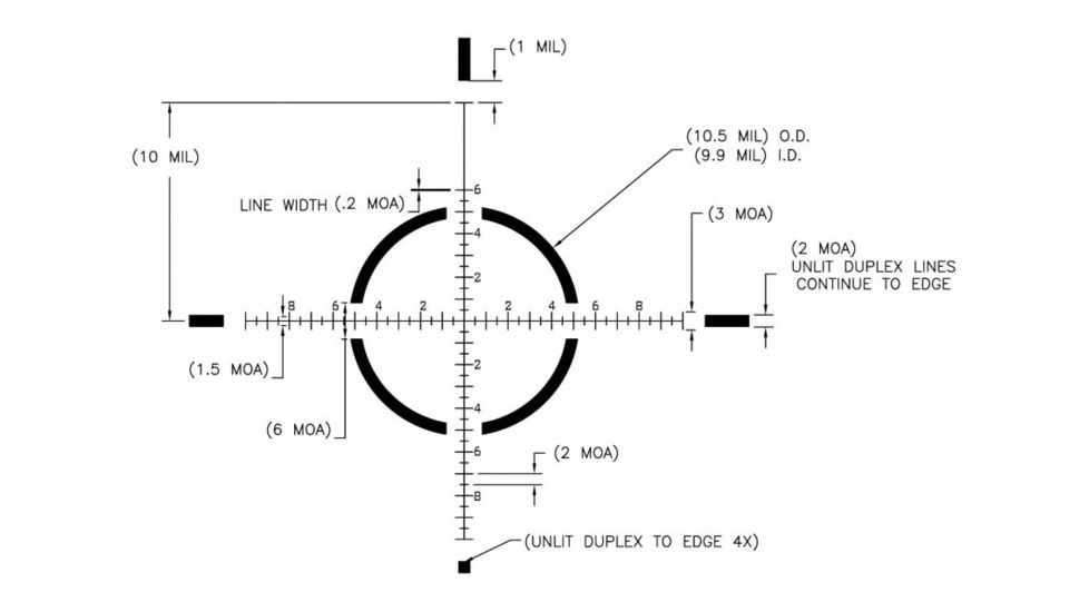 U.S. Optics SR-6S 1.5-6x,30mm Tube Rifle Scope,Matte Black,JNG MIL Reticle SR-6S