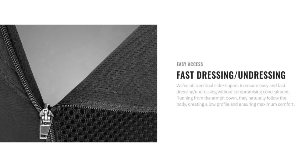 UARM CAS Covert Armored Bulletproof Singlet,Type IIA Threat Level, Black, S, CASSB-SACASS2A