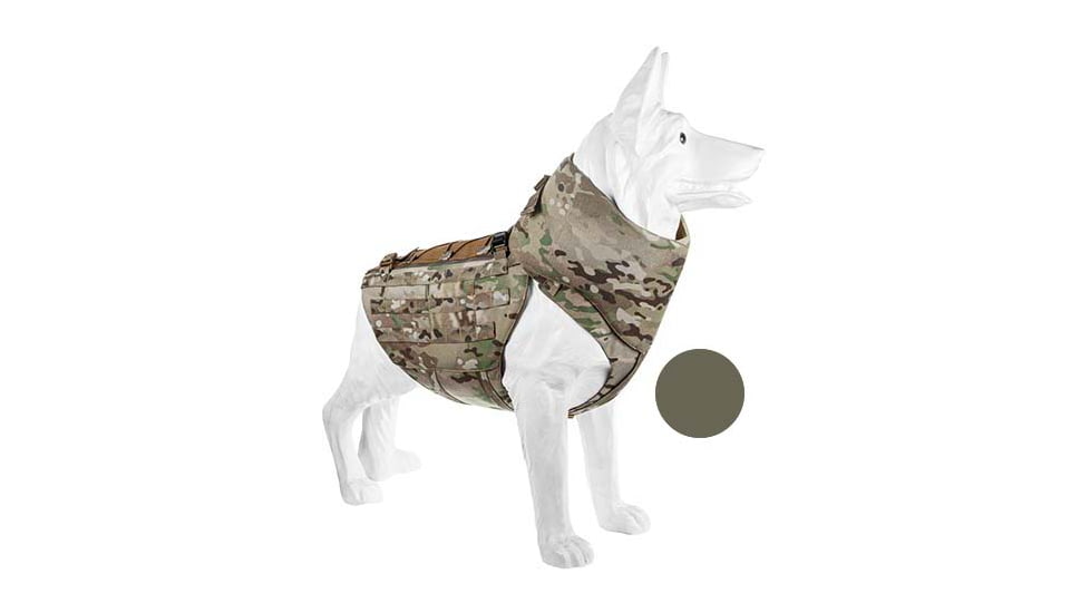 UARM CBA Canine Body Armor, Type IIA Threat Level, Ranger Green, S, CBARS-SACBAS2A