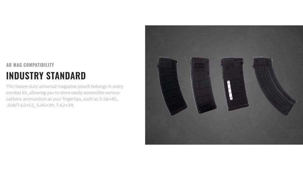 UARM D-RUMP Dual Rifle Universal Magazine Pouch for MCV/MCVF, Beige, S-XL, D-RUMPBG