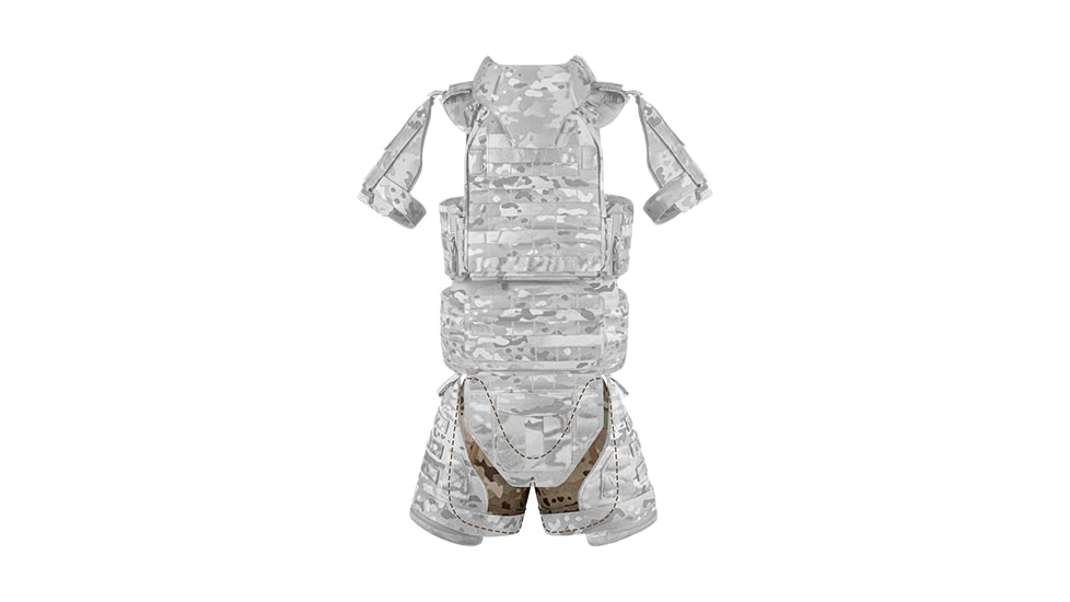 UARM ITAM Inner Thigh Armor Module - Type IIIA, MultiCam, One Size, ITAMC3A