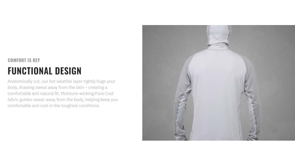 UARM KCS Keep Cool Shirt, Grey, L, KCSLG