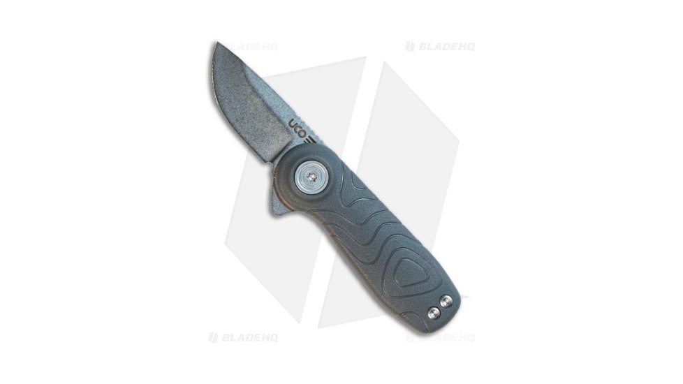 UCO Tinkham Folding Knife, 2.60in, D2, Normal Blade, Polymer Gray Handle, Gray/Gray, 7.20in, BHQ-204757