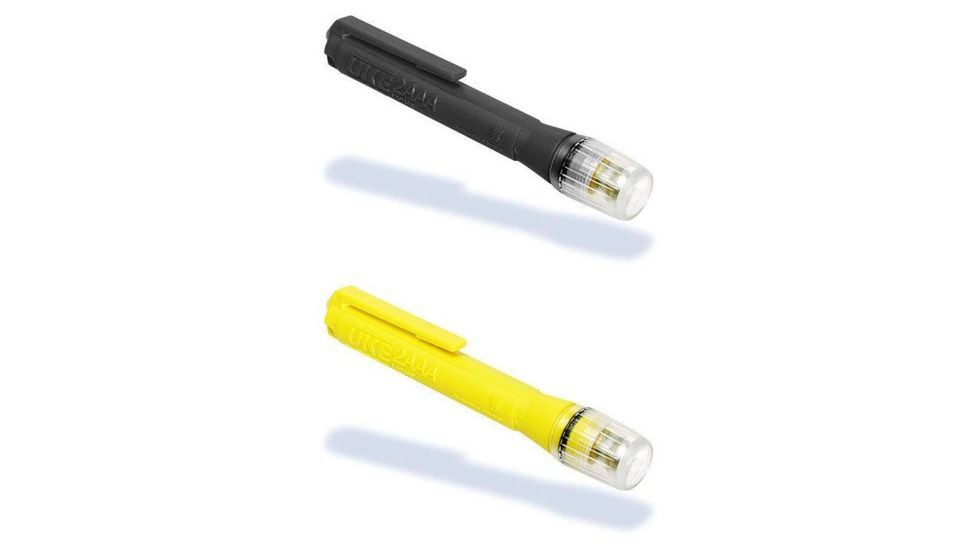 UK International Underwater Kinetics 2AAA Xenon Penlight, Black, Safety Yellow