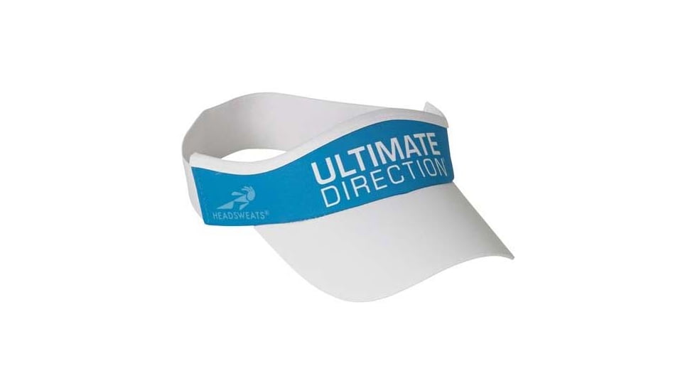 Ultimate Direction Tempo Visor, White/Blue, One Size, 90600113WH-1SZ