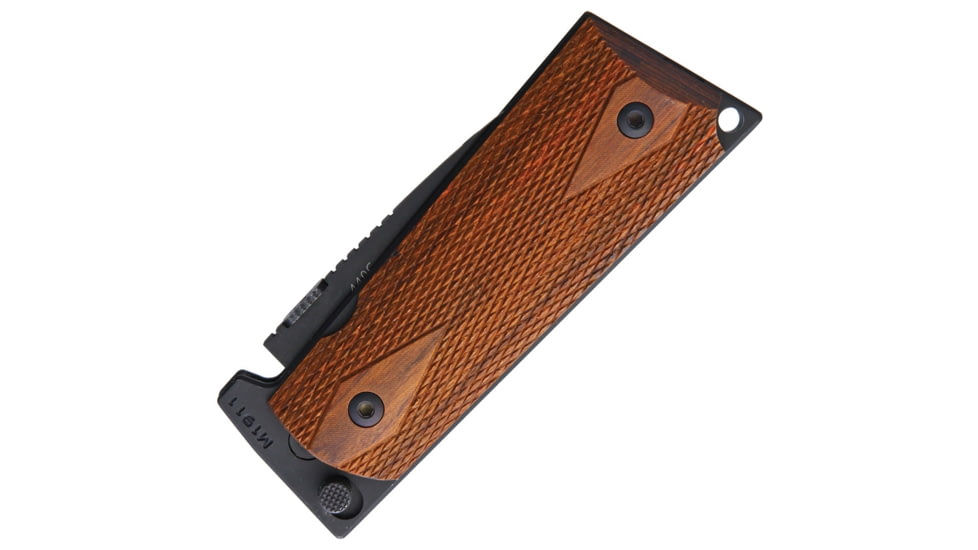 Ultimate Equipment M1911 Hammerhead Lock Folding Knife, 4.75in Closed, 3.5in Black Titanium Coated 440C SS Drop Point, Checkered Walnut Handle, SKW-440C