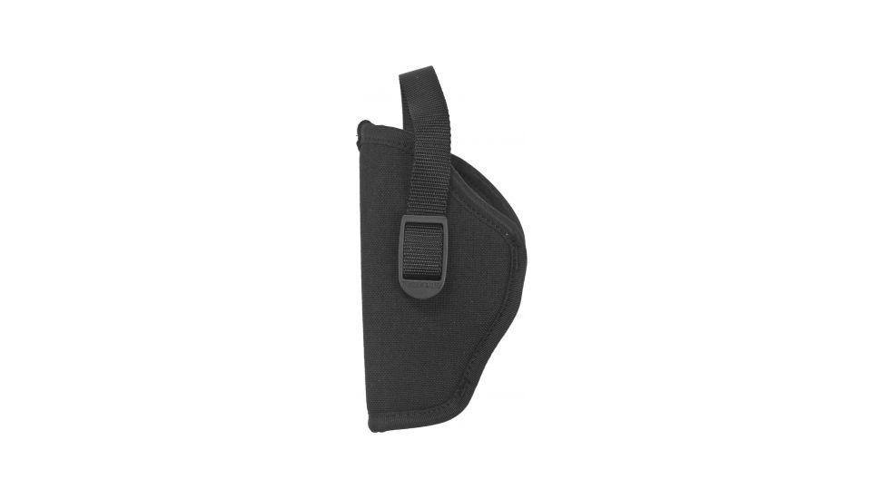 Uncle Mike's 3 1/2-4 1/2 inch barrel large autos, open end, Black Hip Holster, Cordura, Left Hand