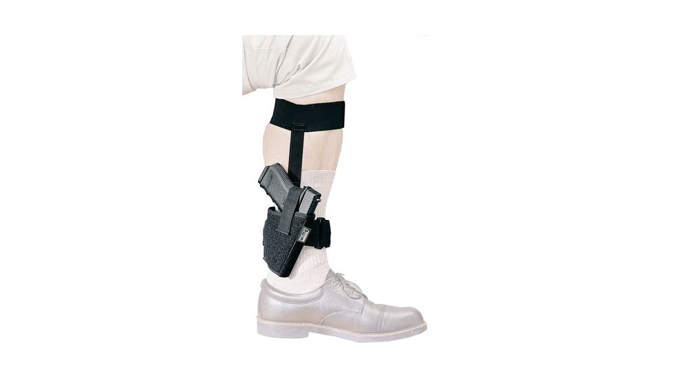 Uncle Mike's Ankle Holster 3-4" Barrel Med Auto .32-.380 Cal - Fits Inside Right Leg  88212