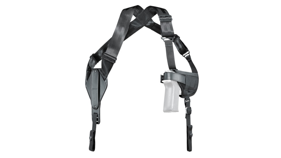 Uncle Mike's Horizontal Shoulder Holster, Size 15, Fits Medium Auto With 3.75 Barrel, Ambidextrous, Black 87150A