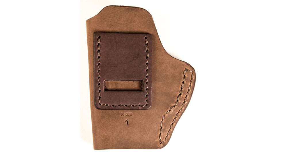 Uncle Mike's IWB Leather Belt Size 01 Holster, Walther PPK, Right Hand, Brown, UMIWB1BRWR