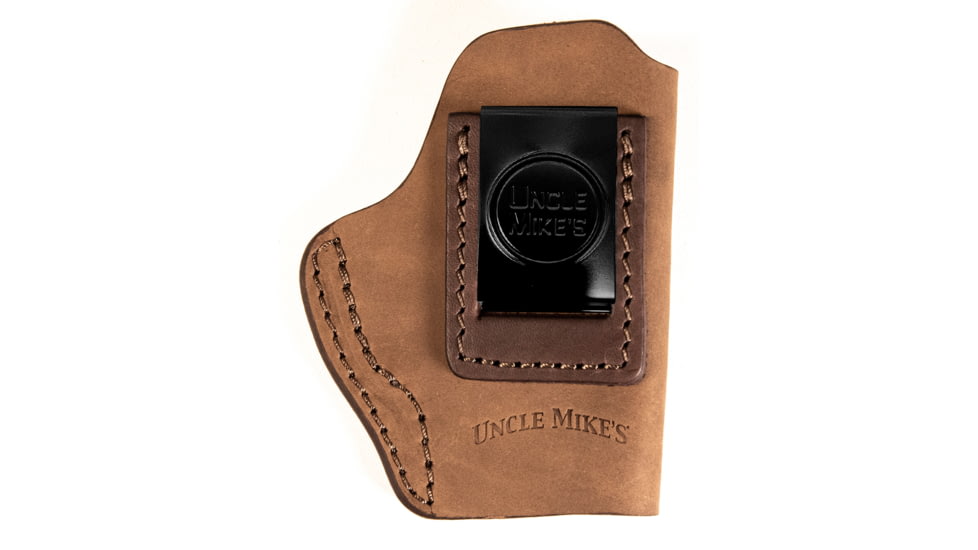 Uncle Mike's IWB Leather Belt Size 01 Holster, Walther PPK, Right Hand, Brown, UMIWB1BRWR