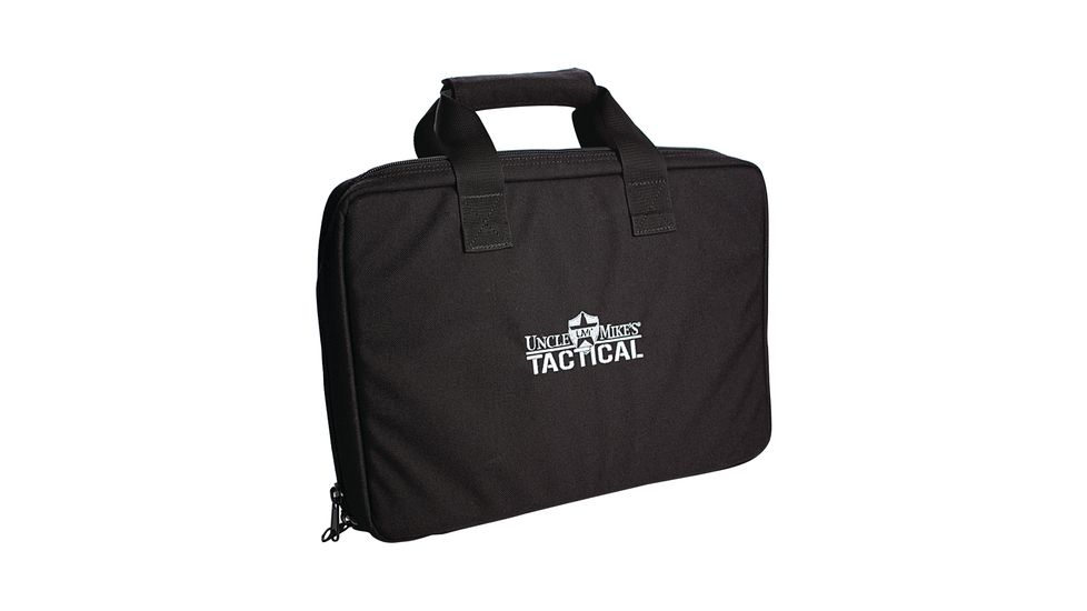 Uncle Mike's Tactical Pistol Case, Black, 64110