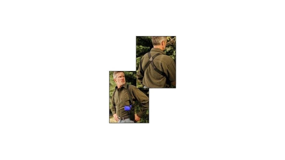 Uncle Mike's Vertical Shoulder Holster, Black, Right Hand - 3-4in BBL Medium Autos