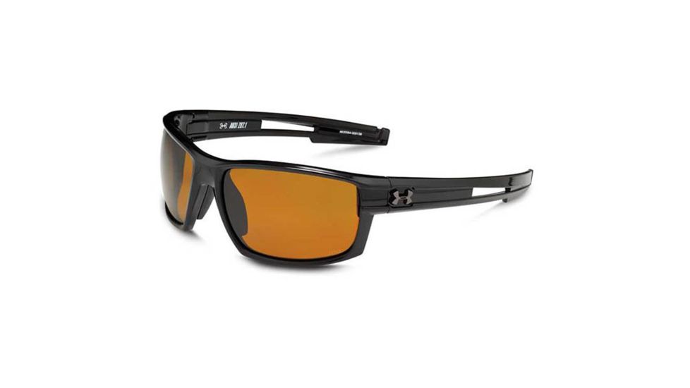 Under Armour Captain Storm Progressive Prescription Sunglasses, Shiny Black Frame-U8630064-000138PR