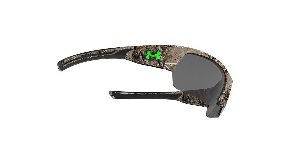 Under Armour Big Shot Sunglasses, Satin Real Tree/Black Frame, Gray Lens U8630085-878700