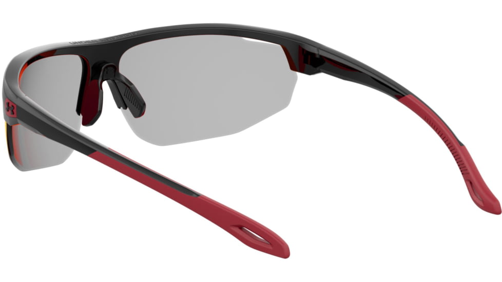 Under Armour Clutch Sunglasses with Matte Black/Grey Frame and Infrared Mirror Lens, Medium, UA0002GS 807-B3