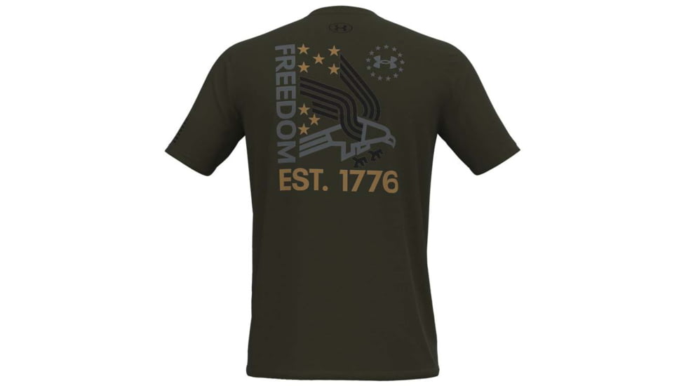 Under Armour Freedom USA Eagle T-Shirt - Mens, Marine OD Green, Large, 1362049390LG