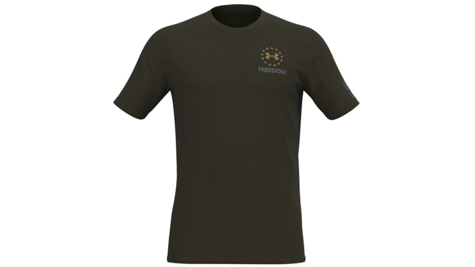 Under Armour Freedom USA Eagle T-Shirt - Mens, Marine OD Green, Large, 1362049390LG