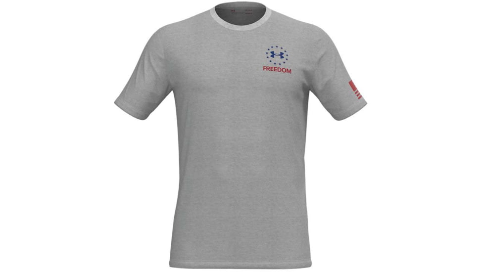 Under Armour Freedom USA Eagle T-Shirt - Mens, White, Extra Large, 1362049100XL