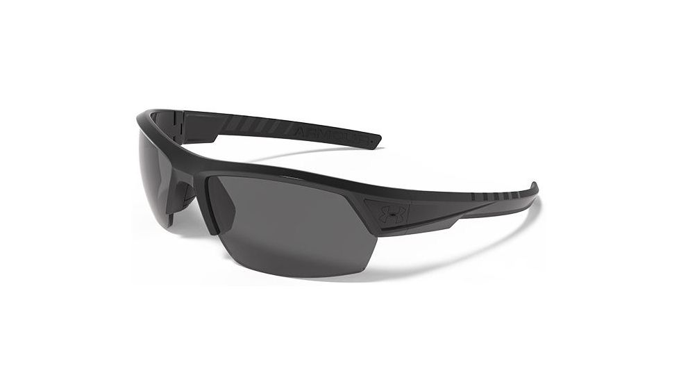 Under Armour Igniter 2.0 Storm Sunglasses, Satin Black/Black Frame,Gray Polarized U8631051-010108