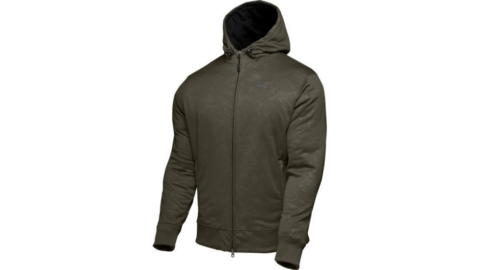 Under Armour Men's ColdGear Embossed Full Zip Hoody - Sage Color 1006272-385