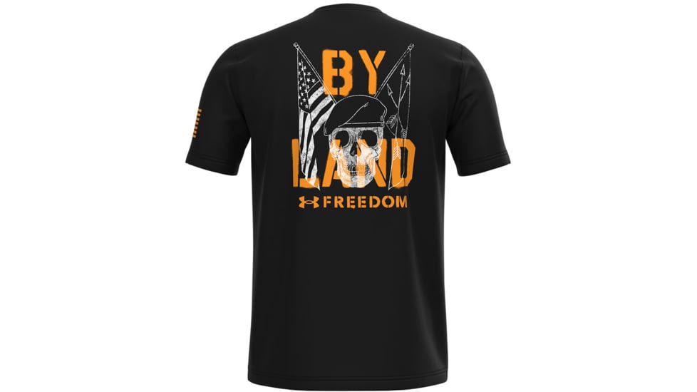 Under Armour New Freedom By Land T-Shirt - Mens, Black, 2XL, 13654340012X
