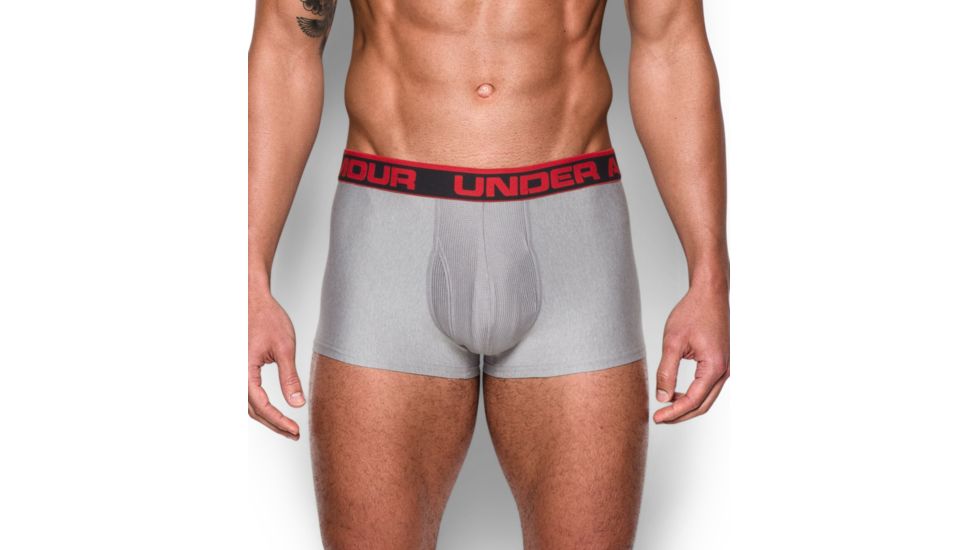 Under Armour O-series 3inch Boxer Jock, True Gray Heather - 1277237025XL