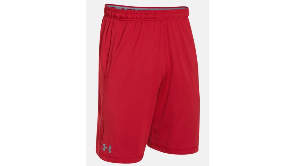 Under Armour Raid Short - Men's-Red/Steel-Medium