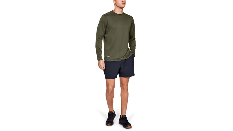 Under Armour Tactical UA Tech Long Sleeve T-Shirt - Mens, Marine OD Green, Large, 1248196390LG