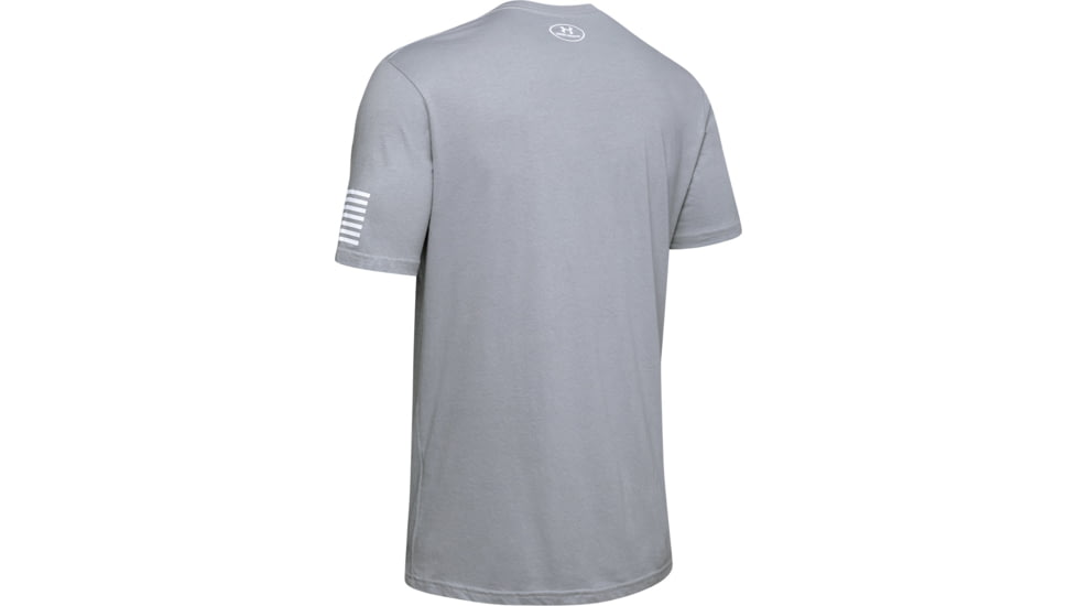 Under Armour UA Freedom Chest T-Shirt - Mens, Steel Medium Heather, 2X-Large, 13333540352X