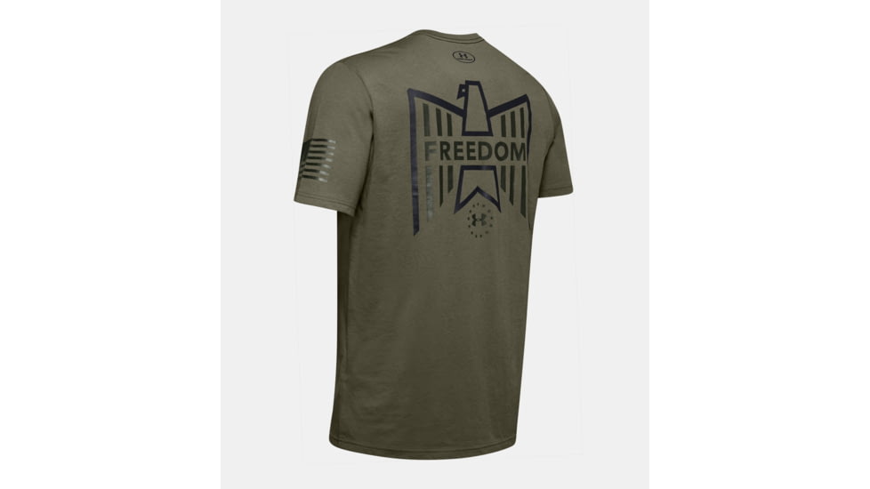 Under Armour UA Freedom Eagle T-Shirt - Mens, 3XL, Marine OD Green, 13435453903X